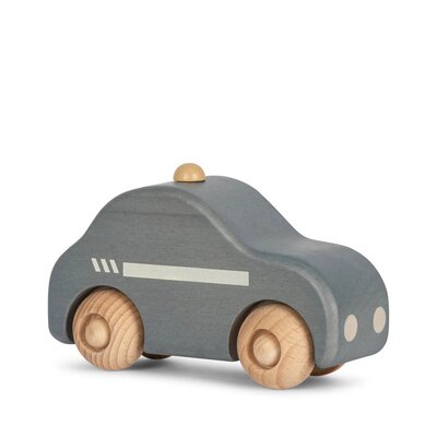 Wooden police car nature