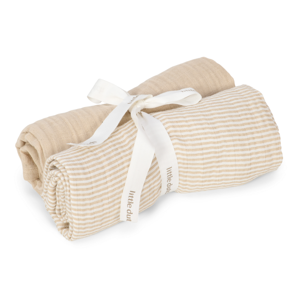 Swaddle doeken hydrofiel 70x70 Pure Soft Beige Swaddle doeken hydrofiel 70x70 Pure Soft Beige