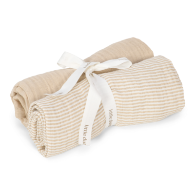 Swaddle doeken hydrofiel 70x70 Pure Soft Beige Swaddle doeken hydrofiel 70x70 Pure Soft Beige