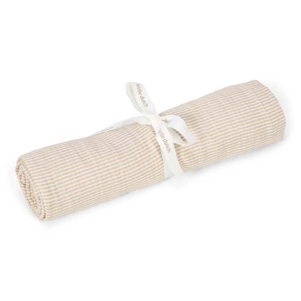 Swaddle doek hydrofiel 120x120 Pure Soft Beige