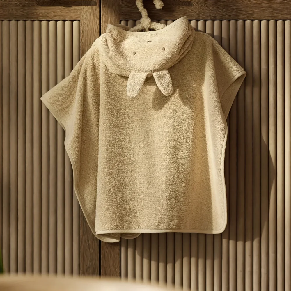 Badponcho Badstof Miffy Warm Sand