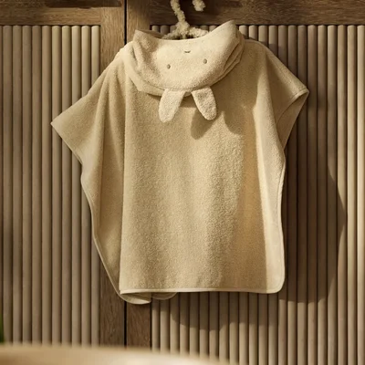Badponcho Badstof Miffy Warm Sand