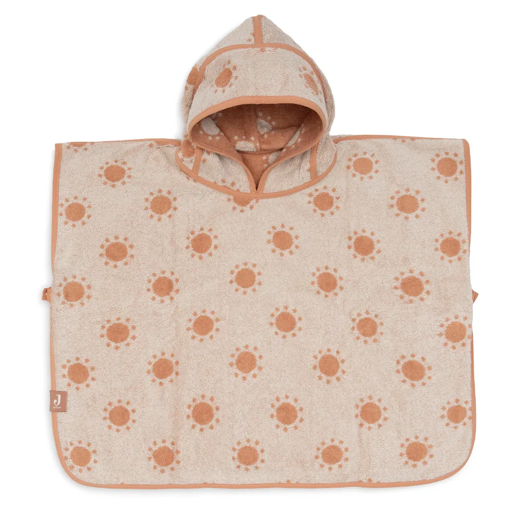Badponcho Badstof Jacquard Reversible - Sun Light Terra Badponcho Badstof Jacquard Reversible - Sun Light Terra