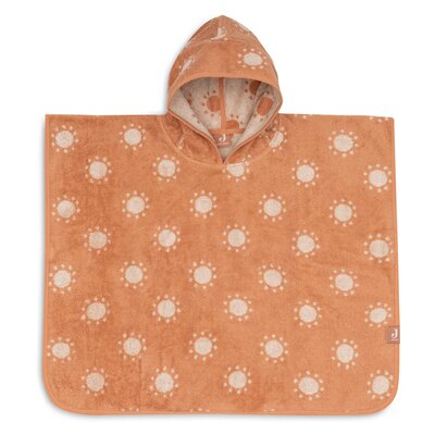 Badponcho Badstof Jacquard Reversible - Sun Light Terra Badponcho Badstof Jacquard Reversible - Sun Light Terra
