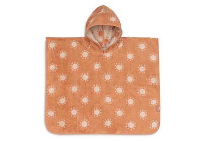 Badponcho Badstof Jacquard Reversible - Sun Light Terra Badponcho Badstof Jacquard Reversible - Sun Light Terra