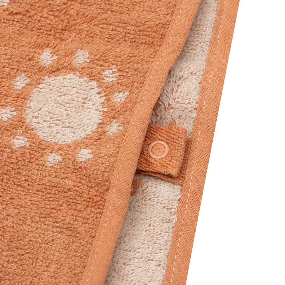 Badponcho Badstof Jacquard Reversible - Sun Light Terra Badponcho Badstof Jacquard Reversible - Sun Light Terra
