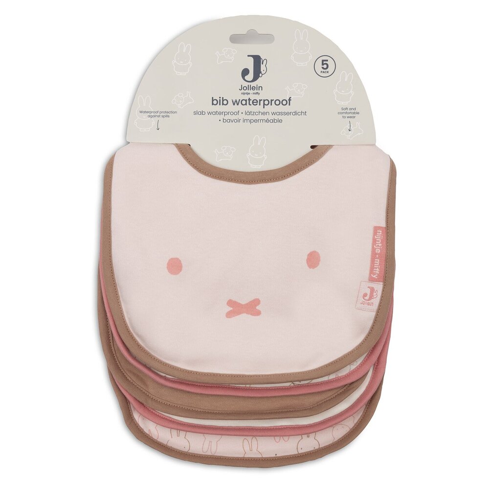 Slab Jersey Waterproof Nijntje Moments - 5 stuks Silk Rose Slab Jersey Waterproof Nijntje Moments - 5 stuks Silk Rose