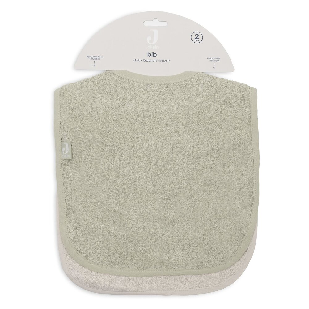 Slab Badstof - 2 Stuks Soft Matcha/Sand