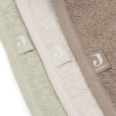 Slab Badstof - 3 Stuks Sand/Soft Matcha/Milky Coffee Slab Badstof - 3 Stuks Sand/Soft Matcha/Milky Coffee