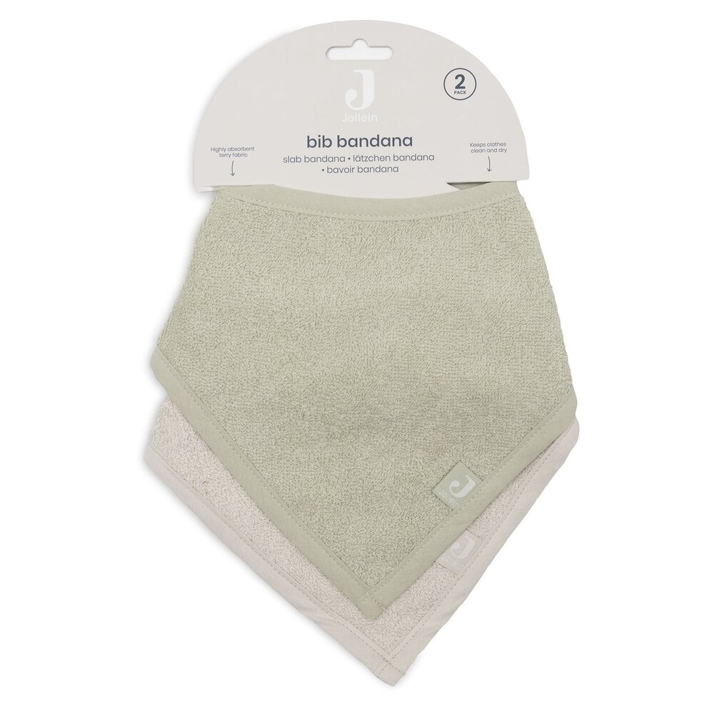 Slab Bandana - 2 Stuks Soft Matcha/Sand
