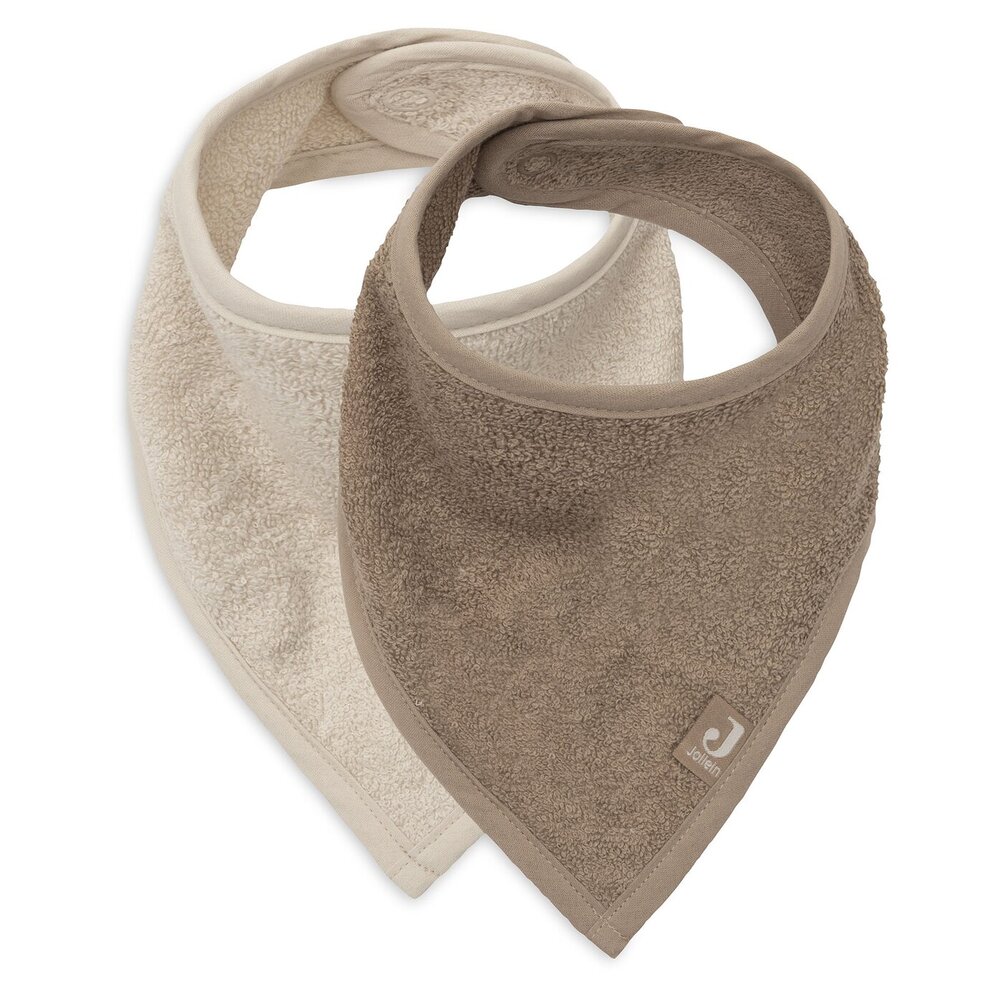 Slab Bandana - 2 Stuks Sand/Milky Coffee