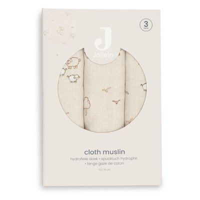 Hydrofiele Doek Small 70x70cm- 3 Stuks Woolly Hydrofiele Doek Small 70x70cm- 3 Stuks Woolly