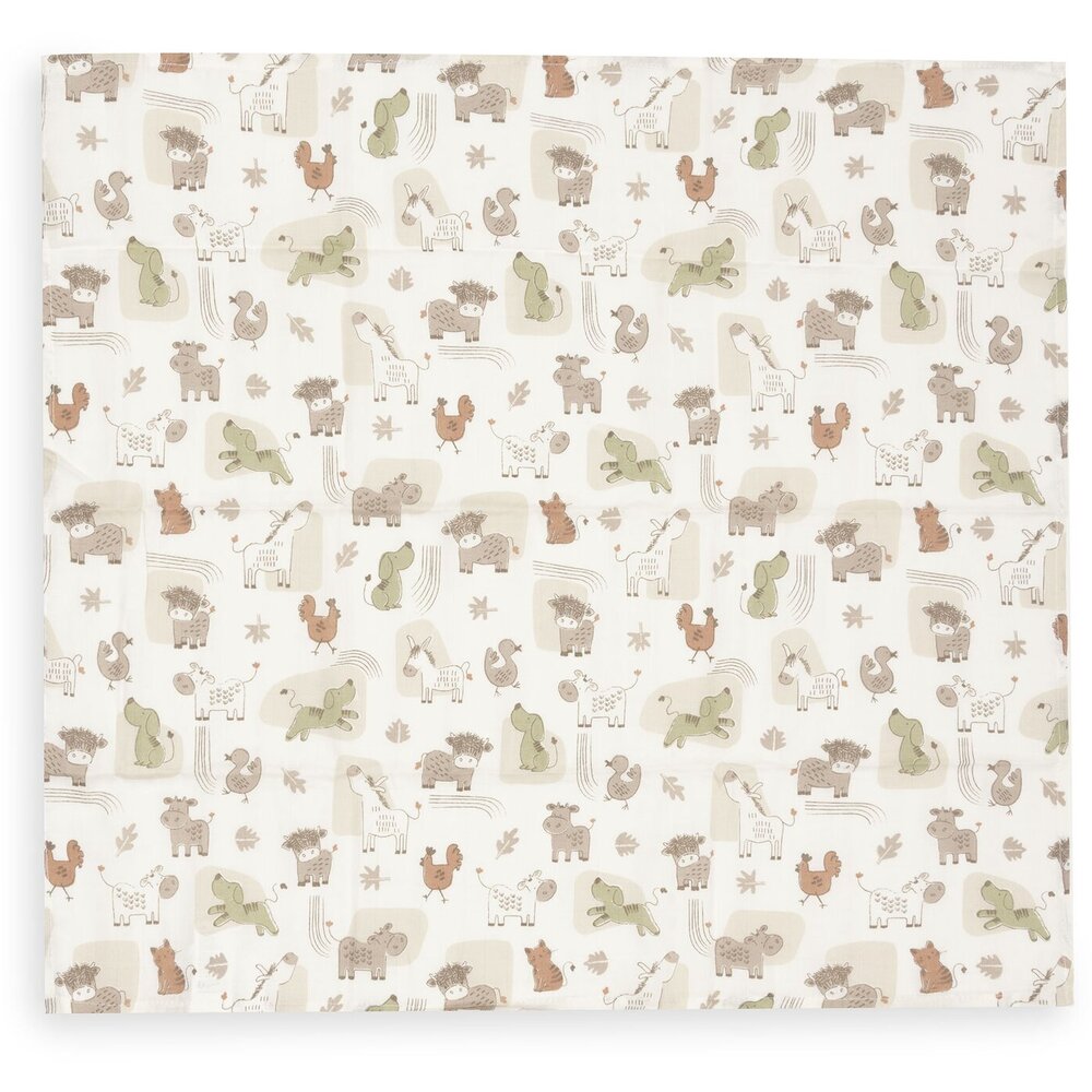 Hydrofiele Doek Small 70x70cm - 3 Stuks Barn Buddies Hydrofiele Doek Small 70x70cm - 3 Stuks Barn Buddies