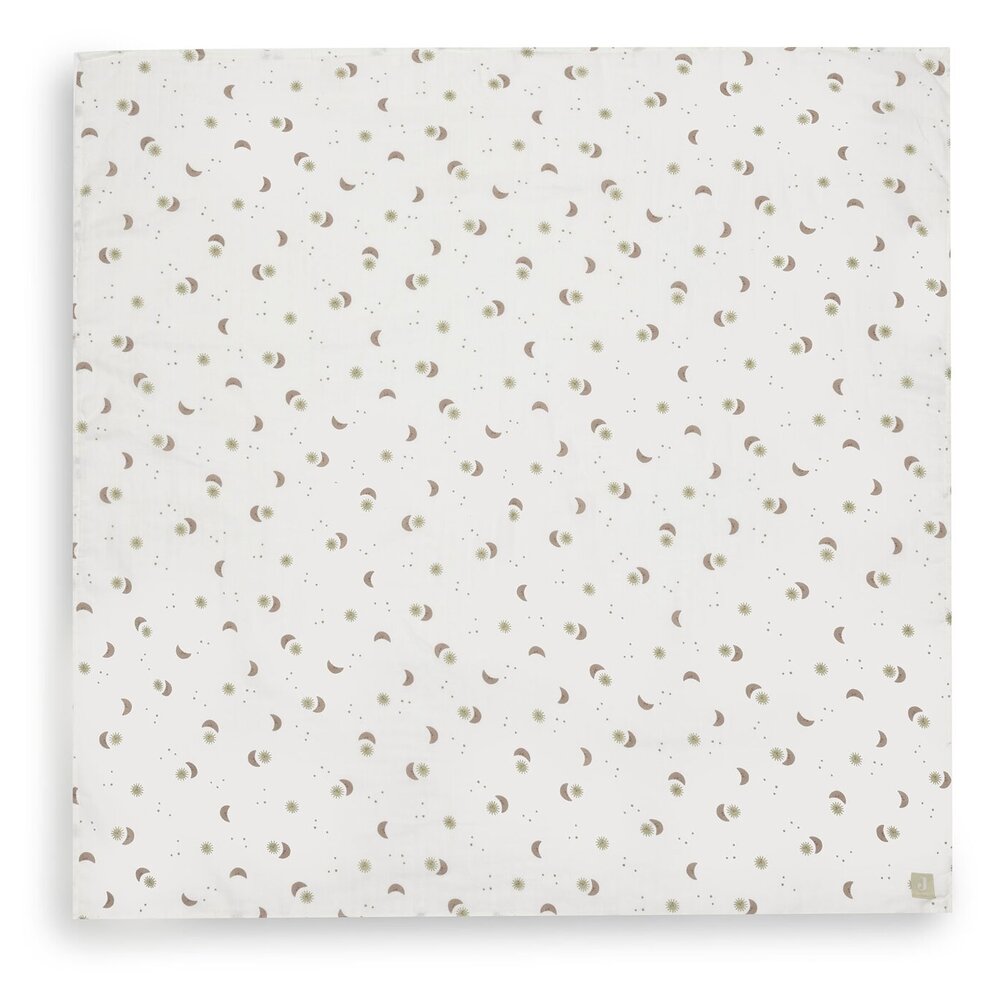 Hydrofiele Doek Large 115x115cm - 2 stuks Over the Moon Hydrofiele Doek Large 115x115cm - 2 stuks Over the Moon