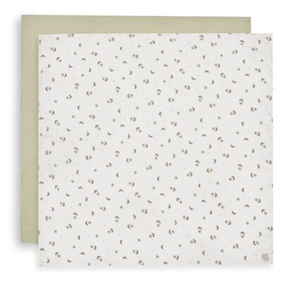 Hydrofiele Doek Large 115x115cm - 2 stuks Over the Moon Hydrofiele Doek Large 115x115cm - 2 stuks Over the Moon