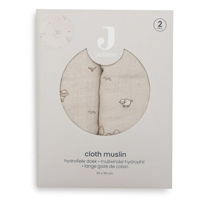 Hydrofiele Doek Large 115x115cm - 2 Stuks Woolly Hydrofiele Doek Large 115x115cm - 2 Stuks Woolly