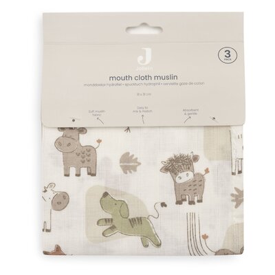 Hydrofiel Monddoekje 31x31cm - 3 Stuks Barn Buddies Hydrofiel Monddoekje 31x31cm - 3 Stuks Barn Buddies