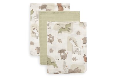 Hydrofiel Washandje 15x20cm - 3 Stuks Barn Buddies Hydrofiel Washandje 15x20cm - 3 Stuks Barn Buddies