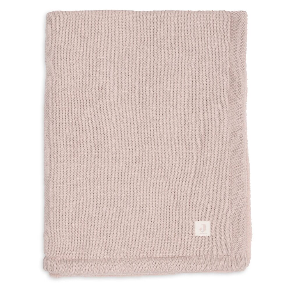 Deken Ledikant 100x150cm Sprinkle Knit Silk Rose