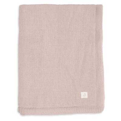 Deken Ledikant 100x150cm Sprinkle Knit Silk Rose
