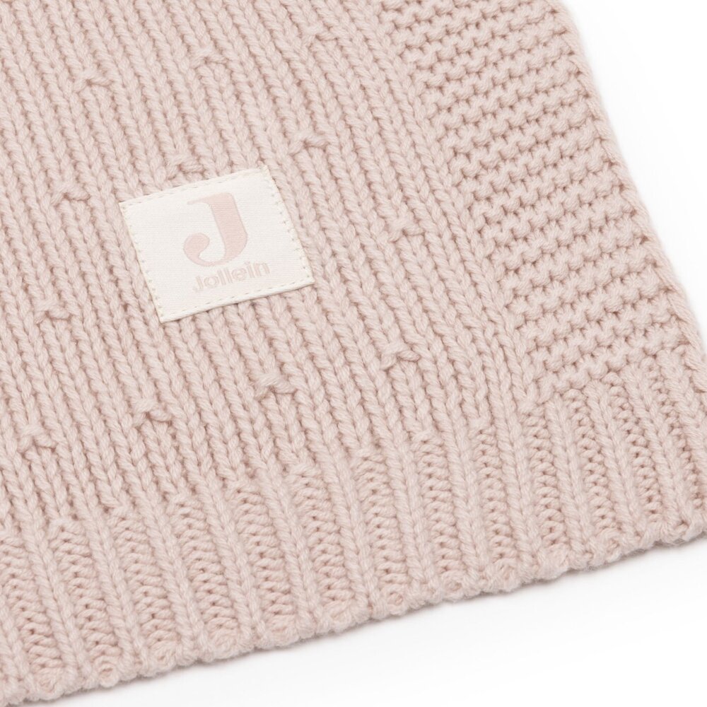 Deken Ledikant 100x150cm Sprinkle Knit Silk Rose