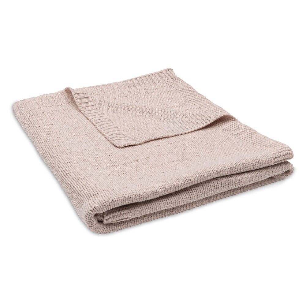 Deken Ledikant 100x150cm Sprinkle Knit Silk Rose