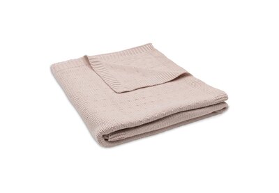 Deken Ledikant 100x150cm Sprinkle Knit Silk Rose