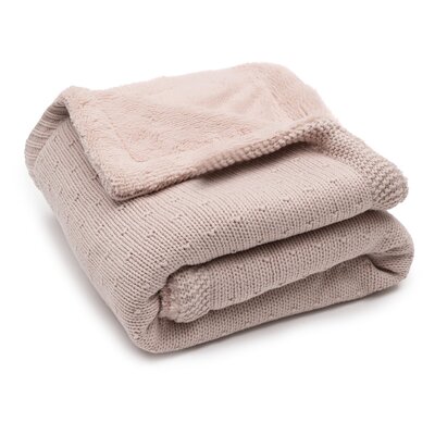 Deken Wieg 75x100cm Sprinkle Knit Silk Rose/Fluffy Deken Wieg 75x100cm Sprinkle Knit Silk Rose/Fluffy