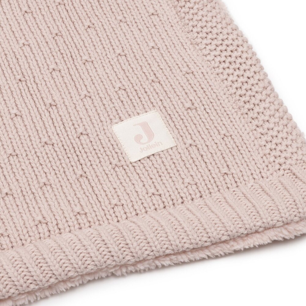 Deken Ledikant 100x150cm Sprinkle Knit Silk Rose