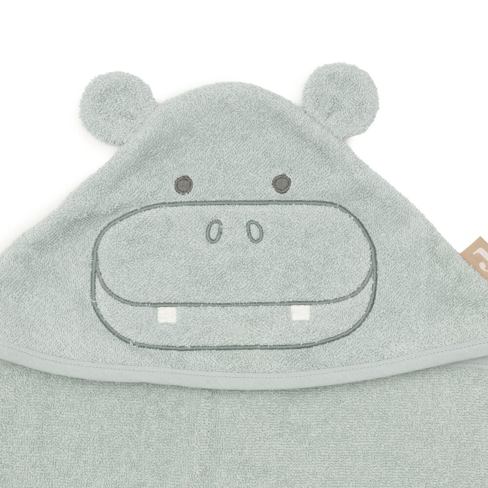 Badcape Badstof 70x130cm Hippo happy