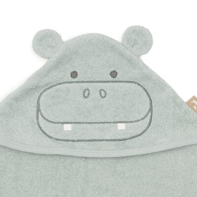 Badcape Badstof 70x130cm Hippo happy