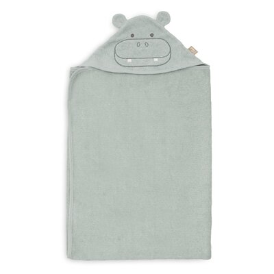 Badcape Badstof 70x130cm Hippo happy