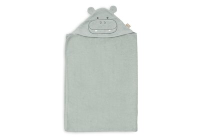 Badcape Badstof 70x130cm Hippo happy