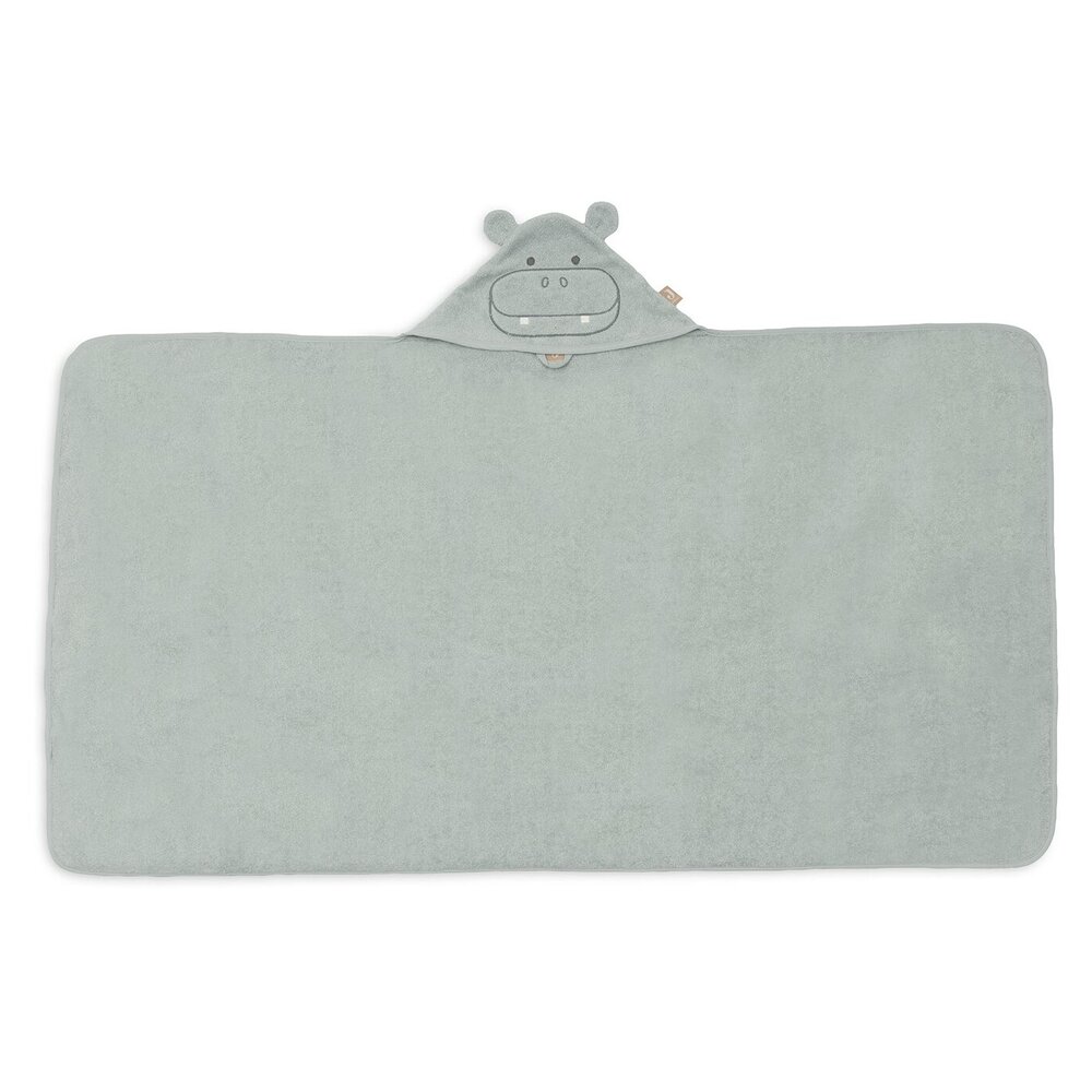 Badcape Badstof 70x130cm Hippo happy