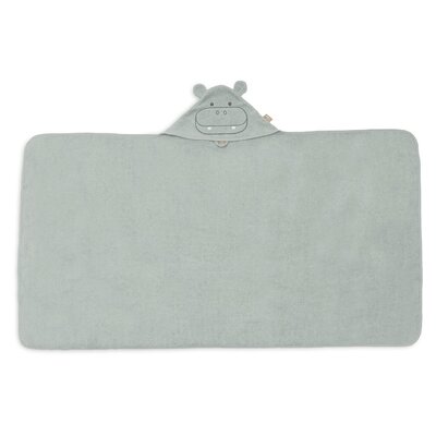 Badcape Badstof 70x130cm Hippo happy