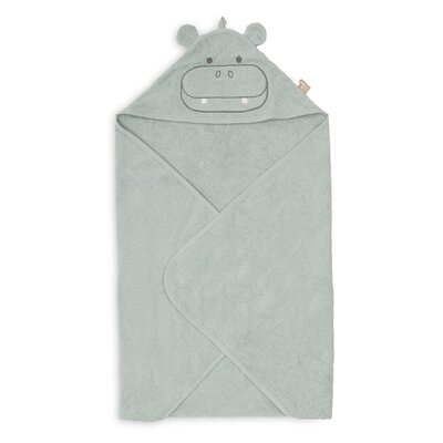 Badcape Badstof 75x75cm Hippo happy