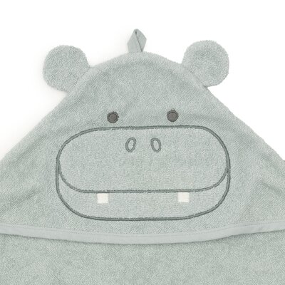 Badcape Badstof 75x75cm Hippo happy