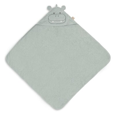 Badcape Badstof 75x75cm Hippo happy