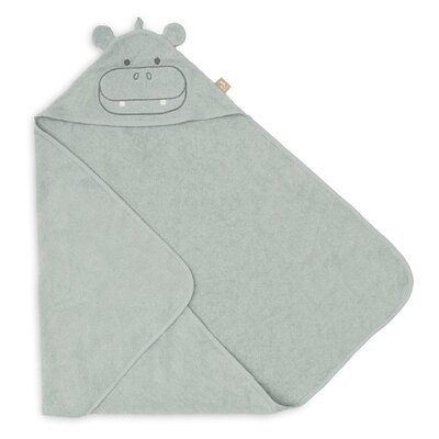 Badcape Badstof 75x75cm Hippo happy