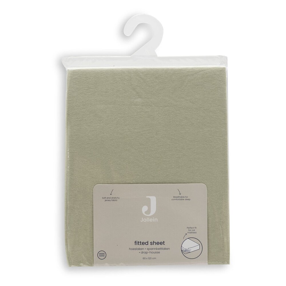 Hoeslaken Jersey 60x120cm Soft Matcha Hoeslaken Jersey 60x120cm Soft Matcha