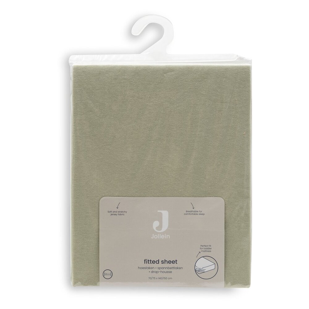 Hoeslaken Jersey 70/75x140/150cm Soft Matcha Hoeslaken Jersey 70/75x140/150cm Soft Matcha