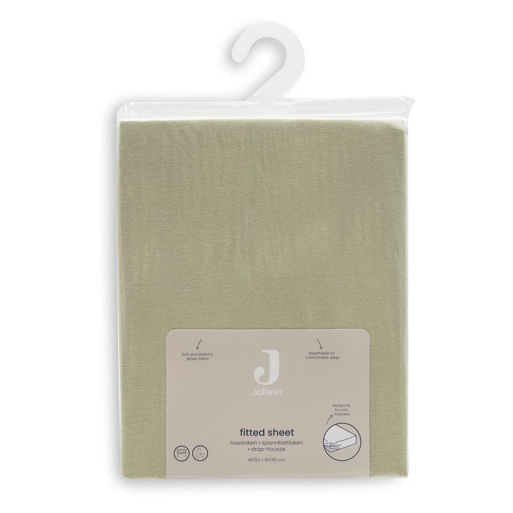 Hoeslaken Jersey 40/50x80/90cm Soft Matcha Hoeslaken Jersey 40/50x80/90cm Soft Matcha