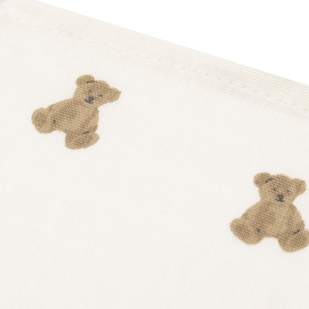Hydrofiel Monddoekje 31x31cm - 3 stuks Mini Teddy Bear