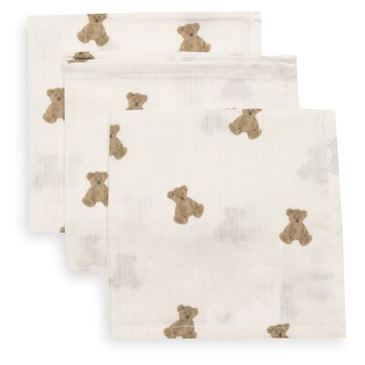 Hydrofiel Monddoekje 31x31cm - 3 stuks Mini Teddy Bear