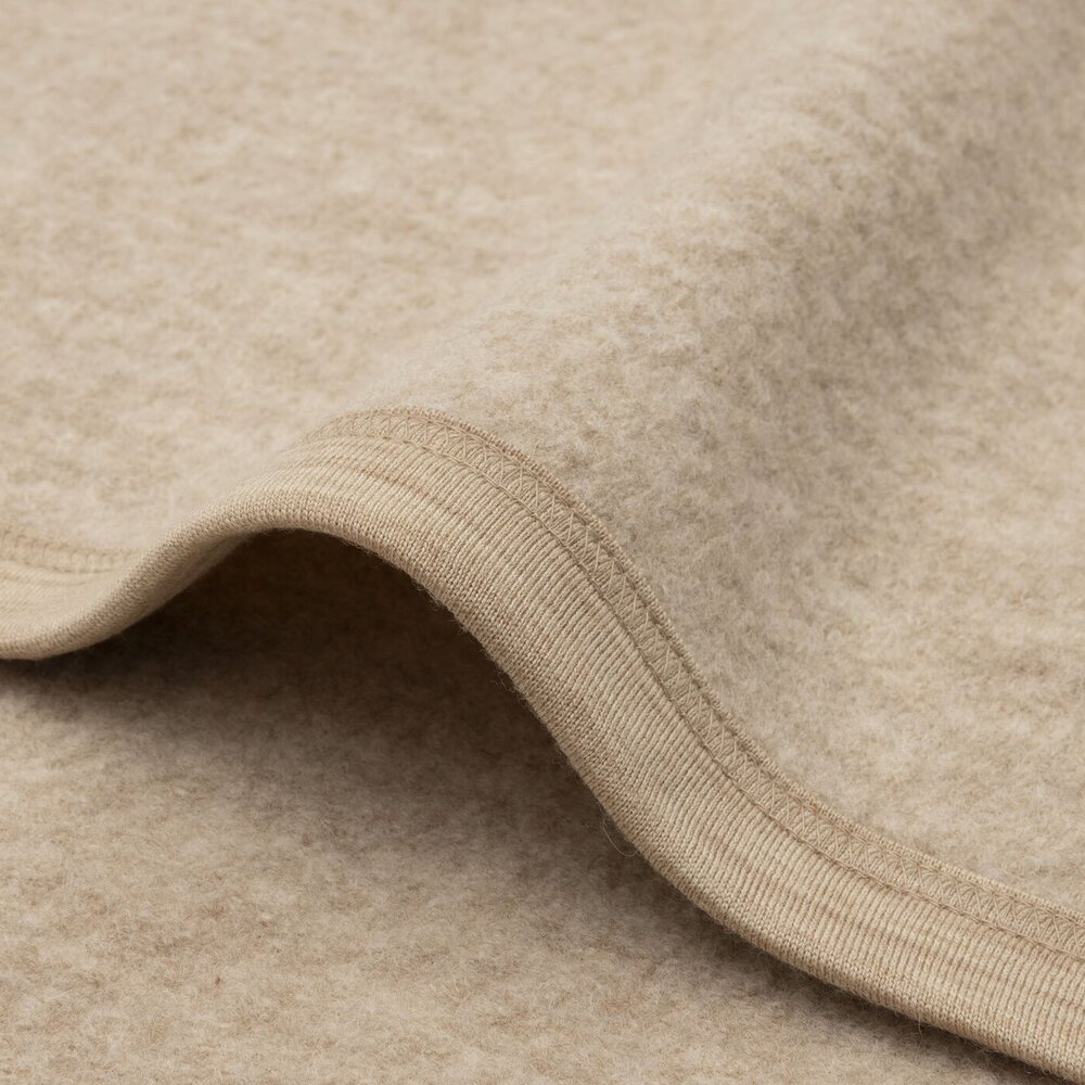 Deken Wieg 75x100cm Merino Wol Felted - Natural