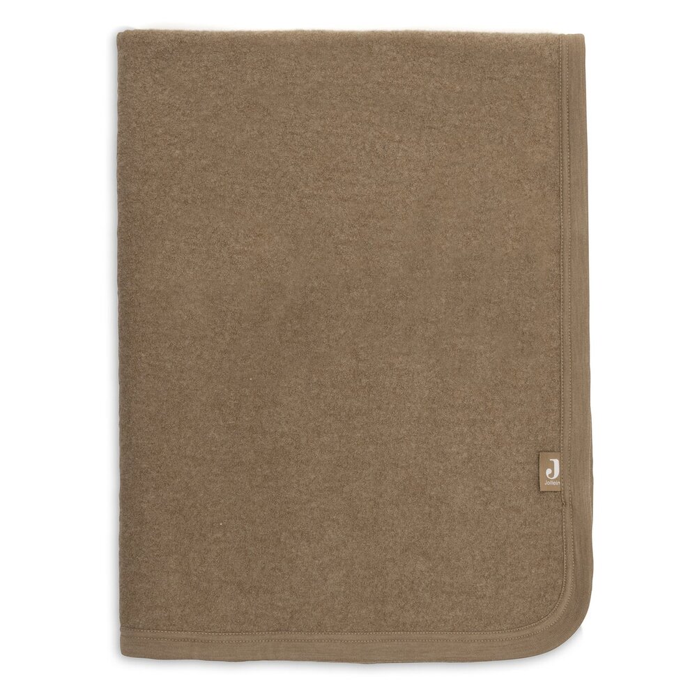 Deken Wieg 75x100cm Merino Wol Felted - Dark Hazel -