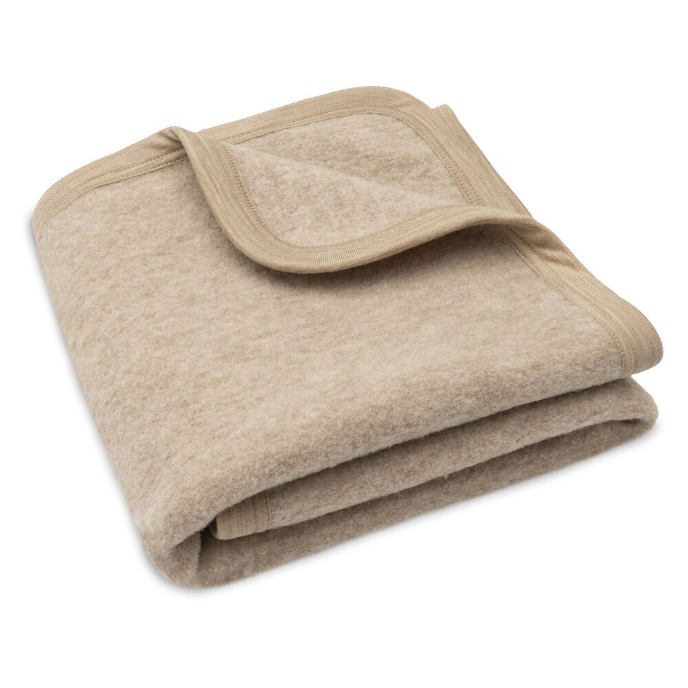 Deken Wieg 75x100cm Merino Wol Felted - Natural