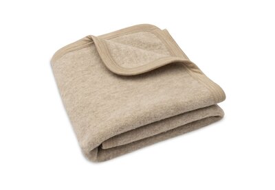 Deken Wieg 75x100cm Merino Wol Felted - Natural