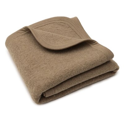 Deken Wieg 75x100cm Merino Wol Felted - Dark Hazel -
