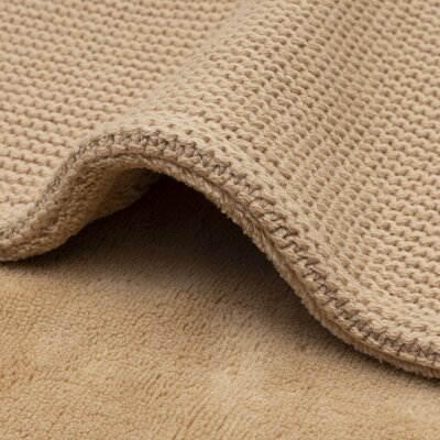 Deken Wieg 75x100cm Basic Knit Hazel/Fleece Deken Wieg 75x100cm Basic Knit Hazel/Fleece